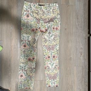 Zara basic floral trousers